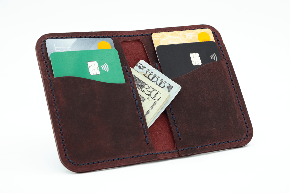 Egret - Handmade Leather Wallet - Grainline Leather Co.