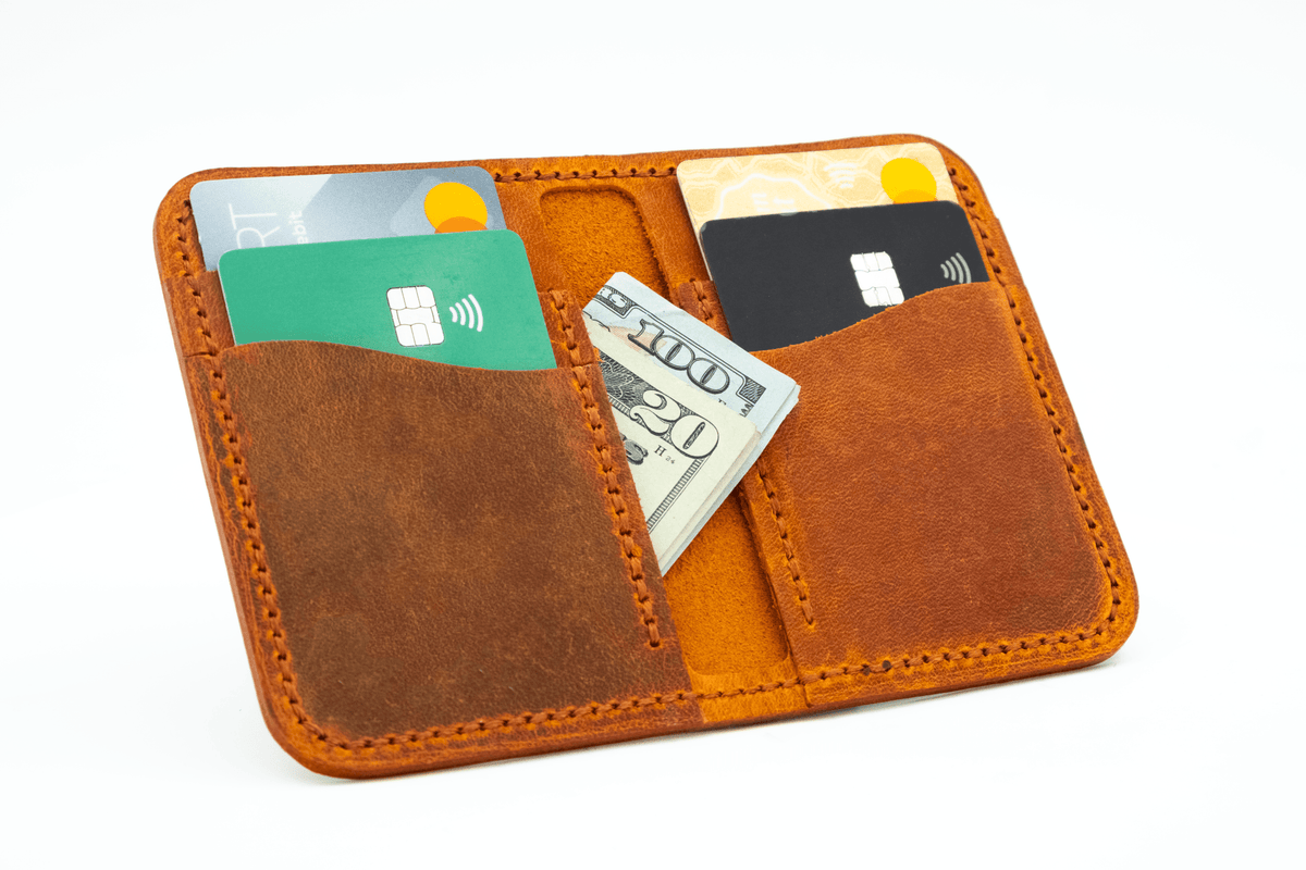 Egret - Handmade Leather Wallet - Grainline Leather Co.