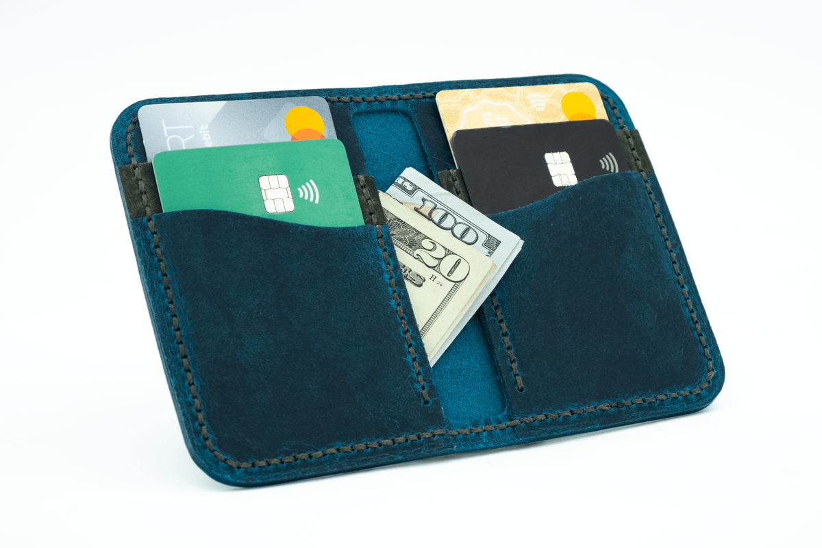 Egret - Handmade Leather Wallet - Grainline Leather Co.