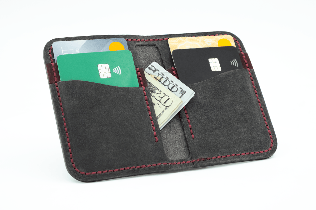 Egret - Handmade Leather Wallet - Grainline Leather Co.