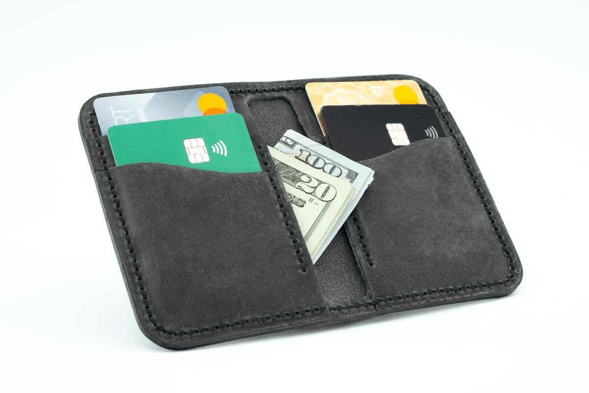 Egret - Handmade Leather Wallet - Grainline Leather Co.