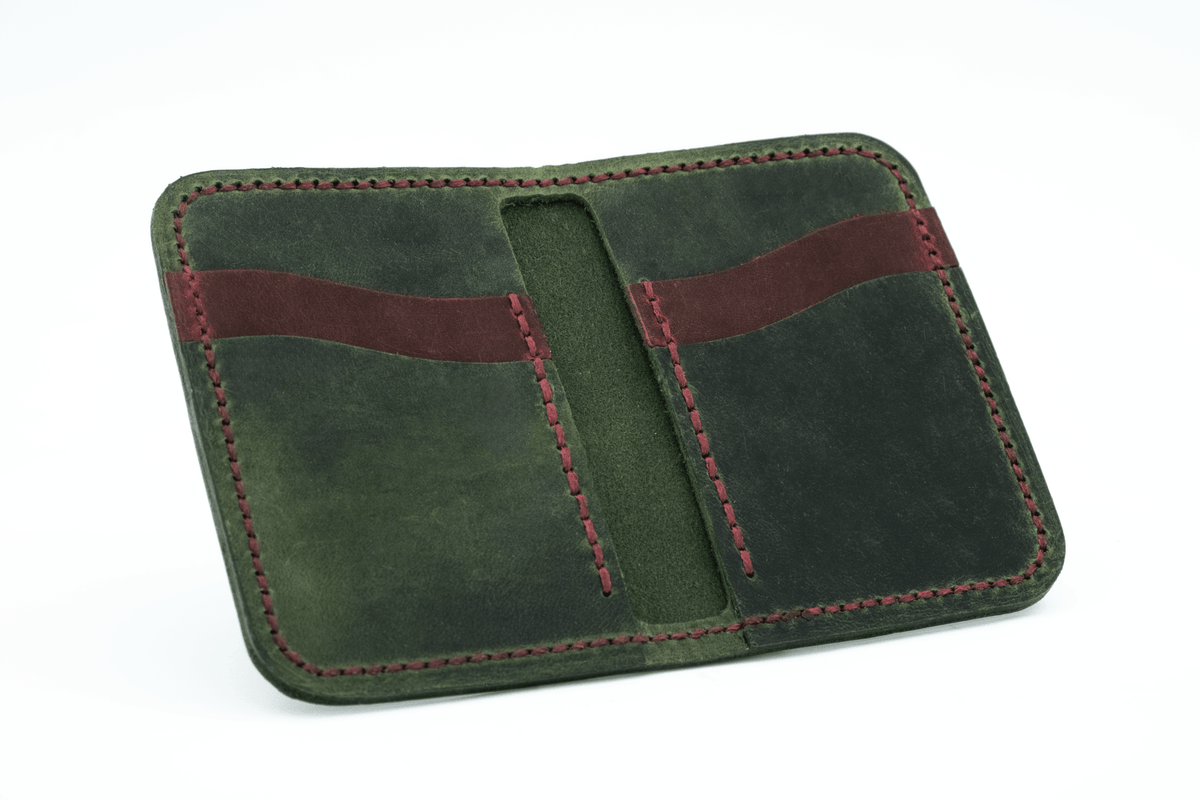 Egret - Handmade Leather Wallet - Grainline Leather Co.