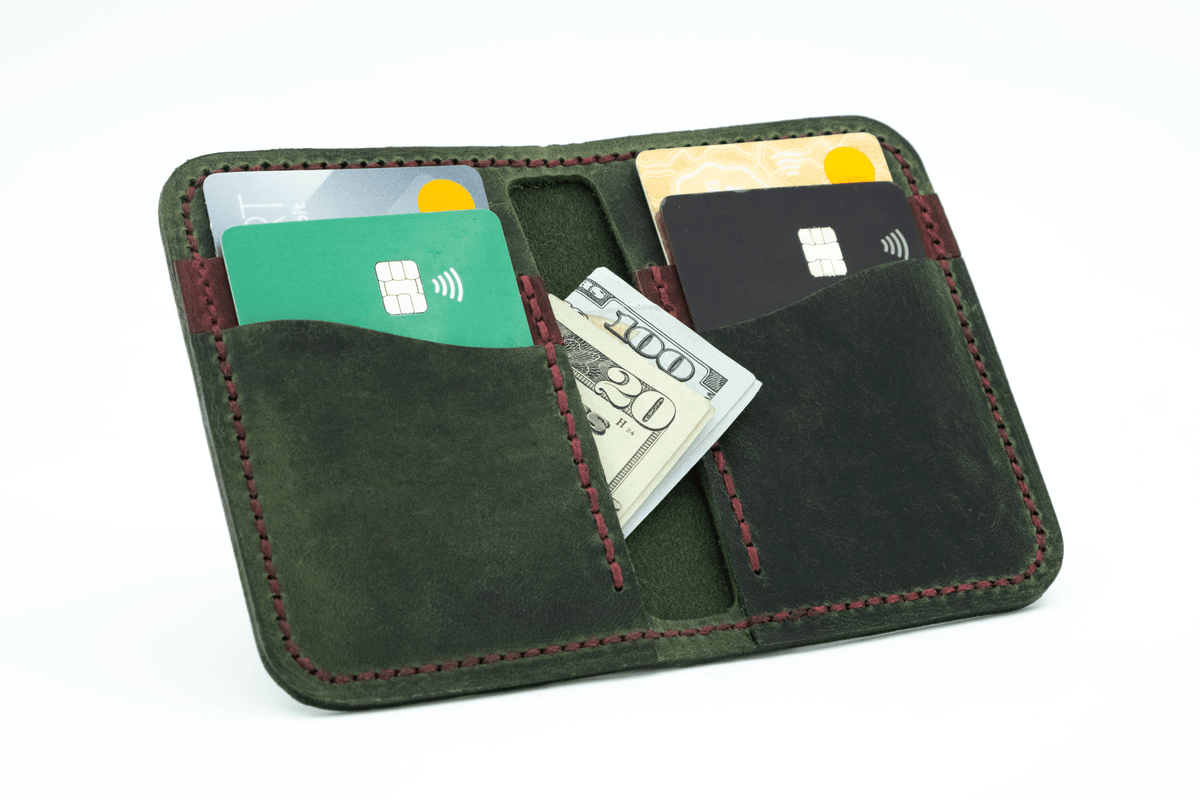Egret - Handmade Leather Wallet - Grainline Leather Co.